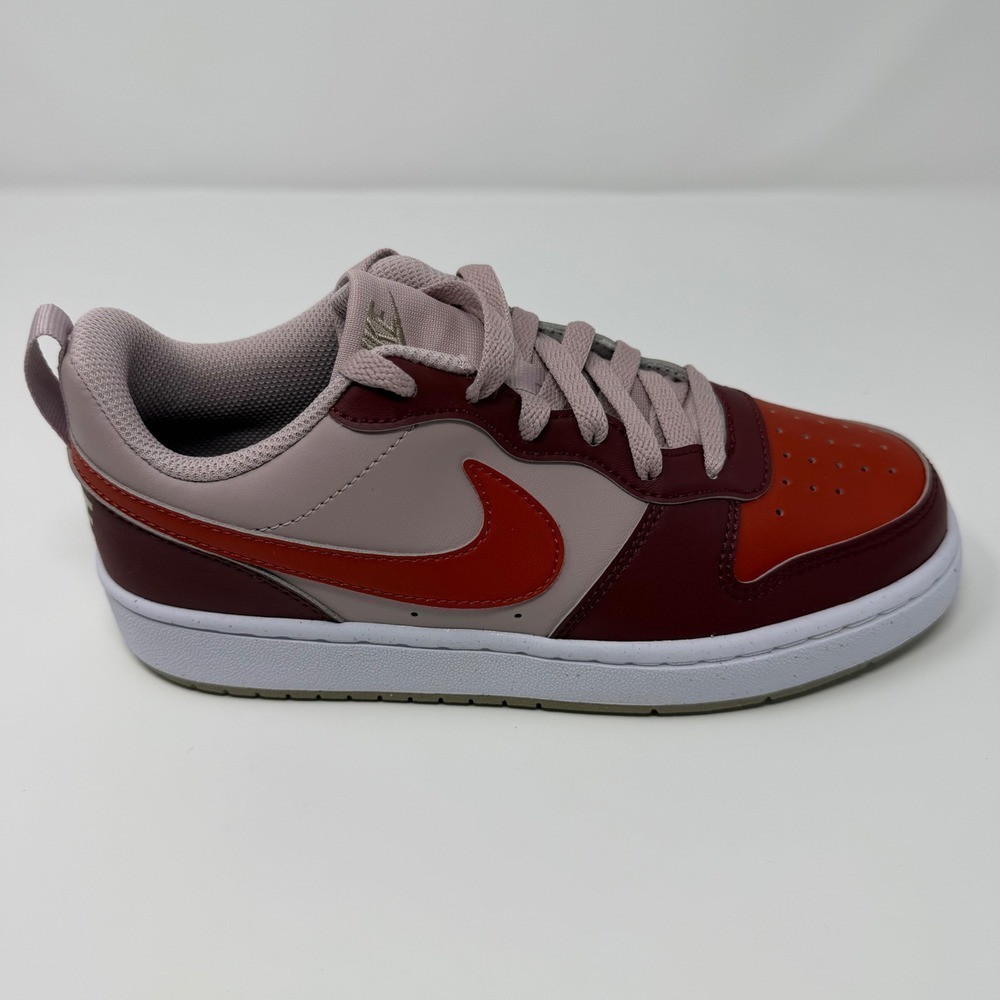 Nike Court Borough Low Recraft GS Particle Rose Dragon Red- 5Y/6.5W -NWT